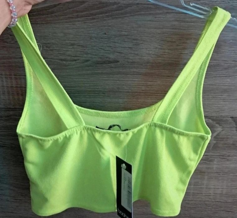 Nowy neonowy Top damski boohoo
