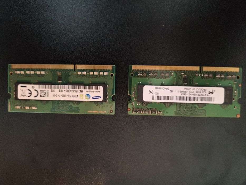 SODIMM DDR3 SDRAM 4GB X2 Micron/Samsung