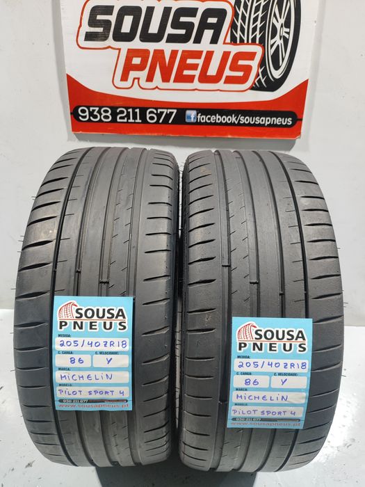 2 pneus semi novos 205-40R18 Michelin - Oferta dos Portes