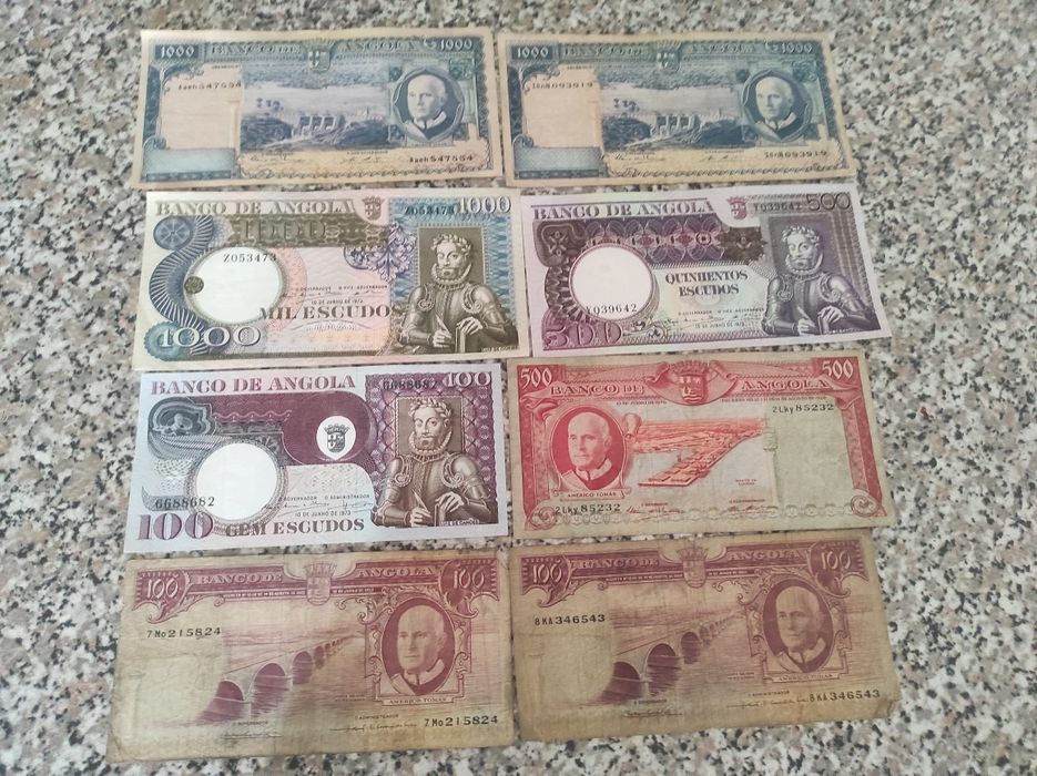 Vendo notas de África