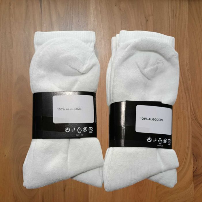 6 Pares Meias Nike Brancas | 41-45