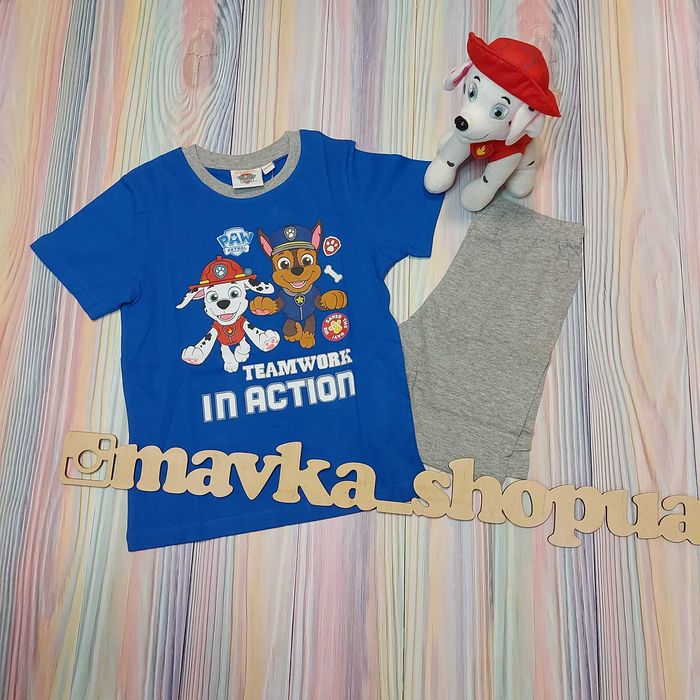 Щенячий патруль Paw patrol піжама шорти футболка літній костюм