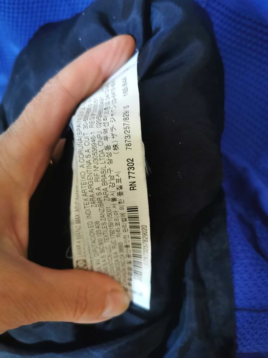 Платье Zara Basic Зара синее Марокко