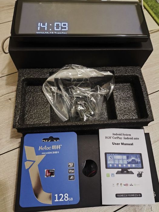 Видеорегистратор JBE EC5, WiFi, монитор Android 13, GPS, Android Auto