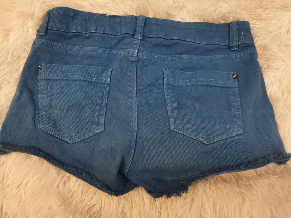 Spodenki szorty jeansowe S 36 26 Bershka niebieskie wygodne