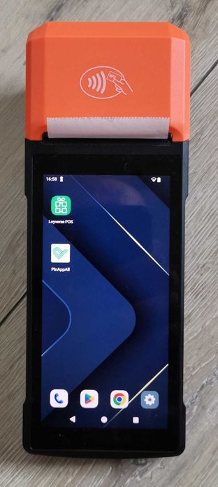 Terminal PDA z systemem Android 14, terminal POS, 5,0-calowy ekran dotykowy.