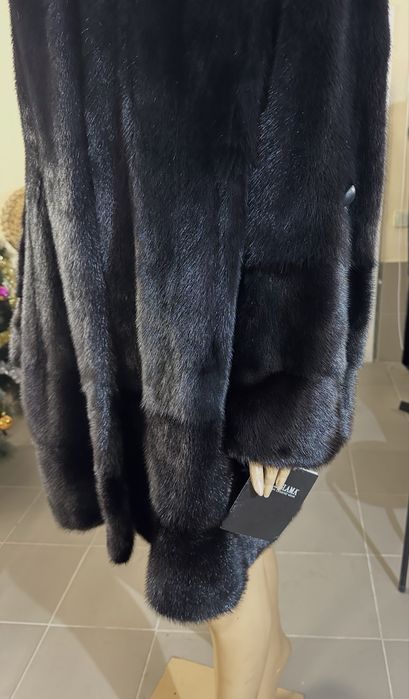Рр 54-56.  Норковая шуба BlackGlama Италия