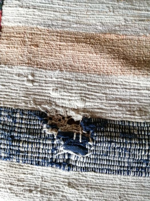 Manta de trapos ou tapeçaria antiga