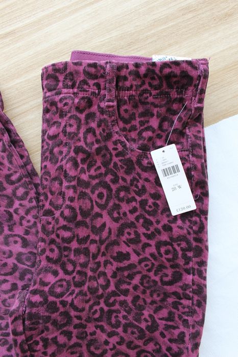 Calças bombazine elásticas tigressa, tons de rosa/roxo, com etiqueta