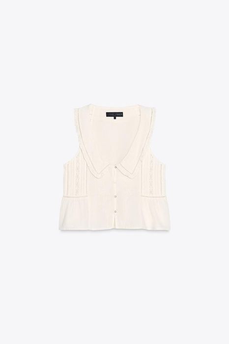 Топ ZARA з вишивкою