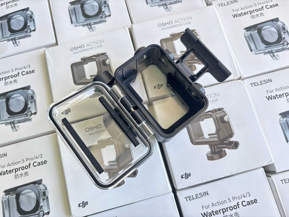 DJI Action 1/3/4/5 Pro Аквабокс Telesin / Чохол /Кейс/Вітрозахист/Скло