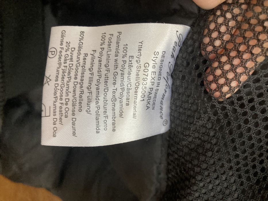 Bardzo ciepla zimowa kurtka PEAK PERFORMANCE parka GORE-TEX r.XS (S-M)