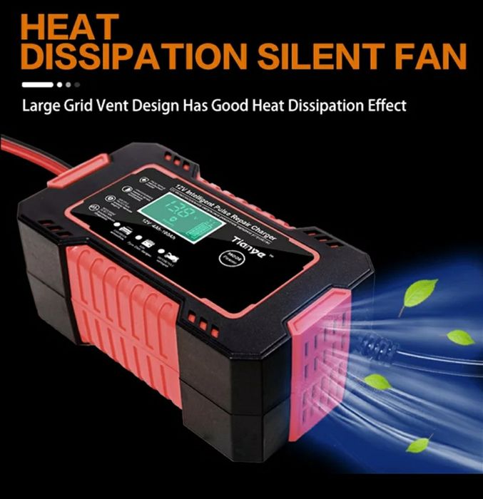 Carregador bateria carro e moto.