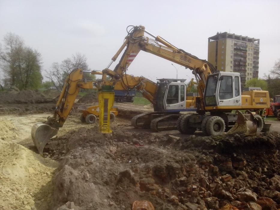 koparka z młotem Śląskie  Katowice Będzin  Sosnowiec Dąbrowa Górnicza