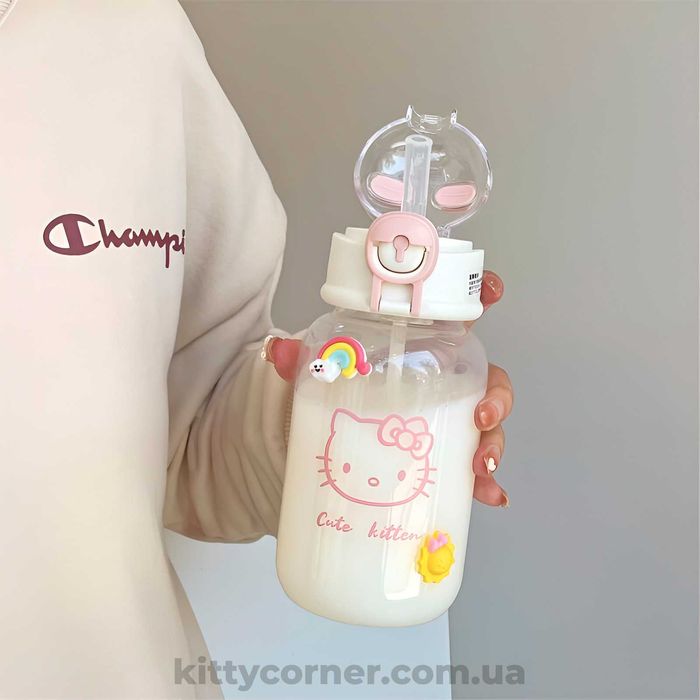 Дитяча пляшка для води Hello Kitty хелоу кіті Пляшка для молока