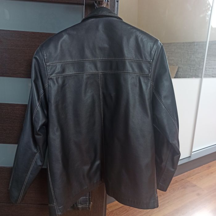 Kurtka skórzana czarna