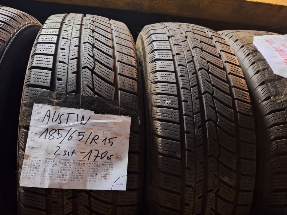 AUSTONE 185/65r15 2szt opony zimowe zima bieżnik 6.3mm 2021r