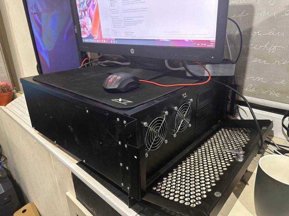 професійний сервер Asus WS C246 Pro + 10TB  + SSD NVMe + 2 монітори 24