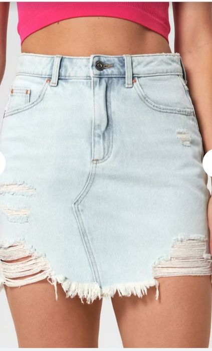 Джинсова мініспідниця