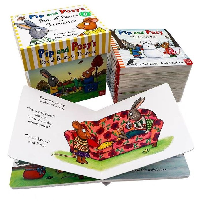 Pip and Posy's Box of Books to Treasure Axel Scheffler board books QR