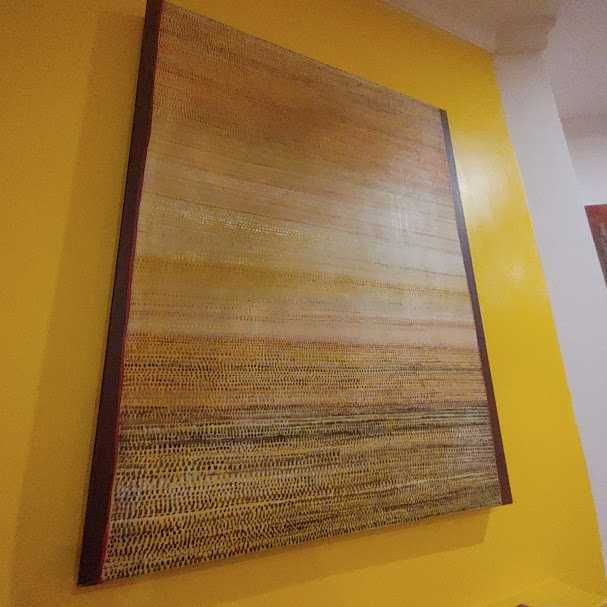 tela decorativa, técnica acrilico sobre tela, engradado, sem molura