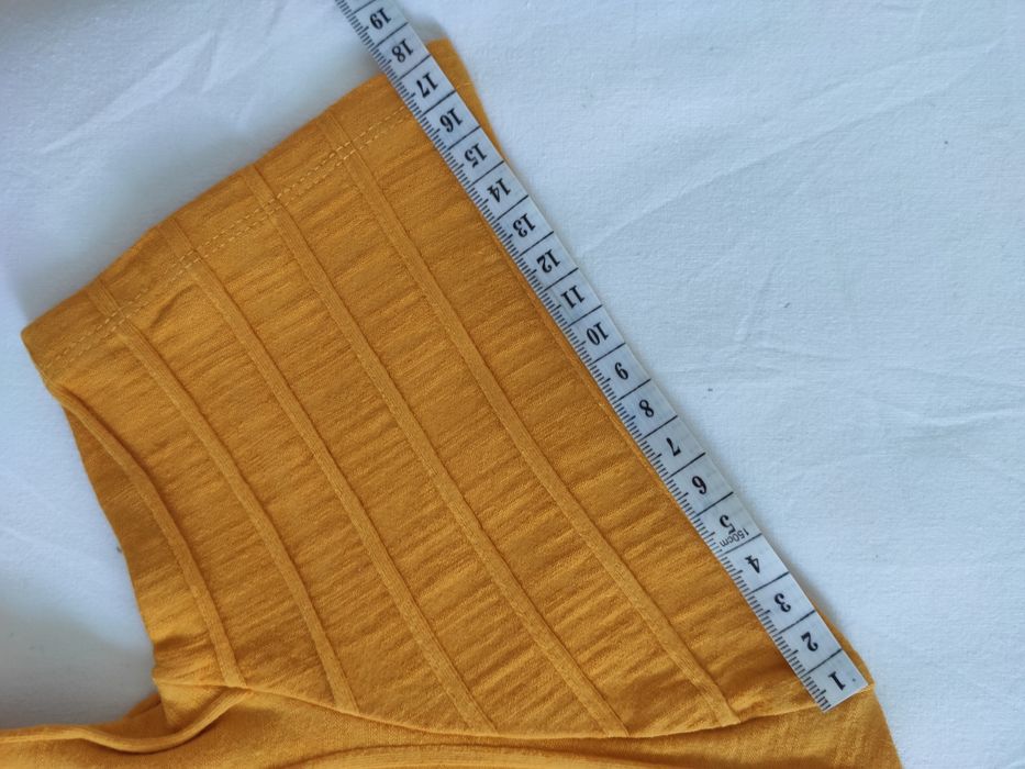 Crop top w kolorze pomarańczowym zara