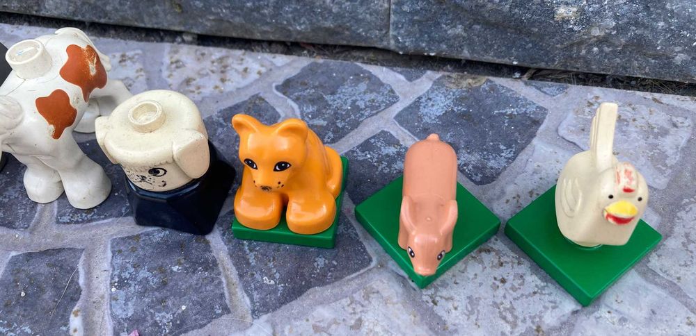 Conjunto de 7 Figuras Antigas LEGO Duplo (Tema: Animais)