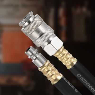 Шланг гумовий повітряний армований 8*15 мм, 20 м INTERTOOL PT-1732