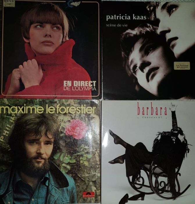 Icones da música Francesa. Piaf, Dassin, Meirelle Mathieu, Aznavour.