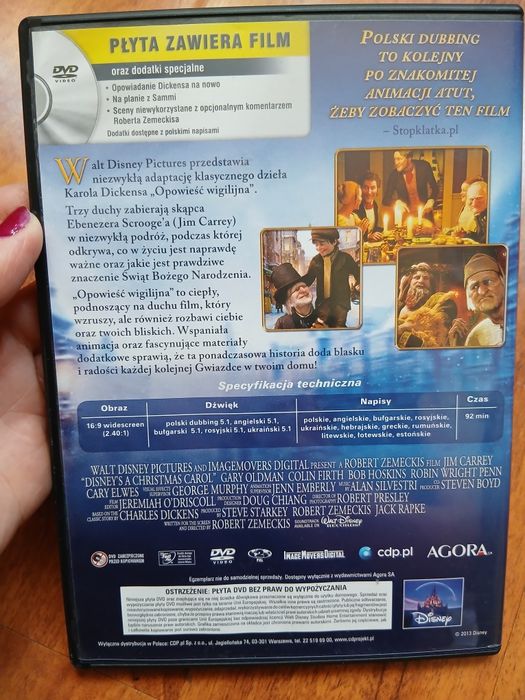 Opowieść wigilijna Disney DVD