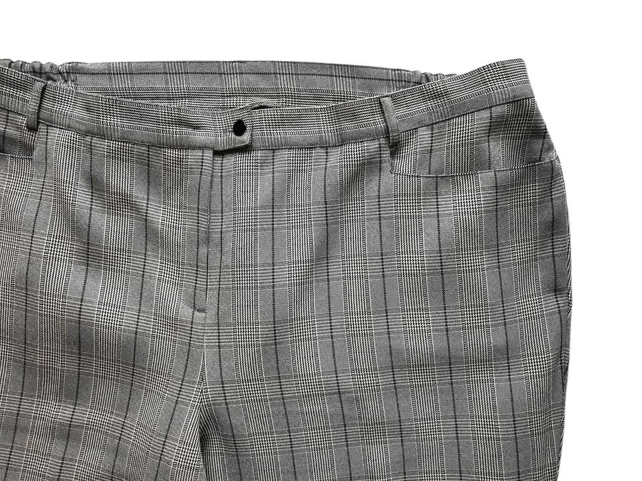 6976. Eleganckie w pepitkę/kratkę 56/58 (XXXL).