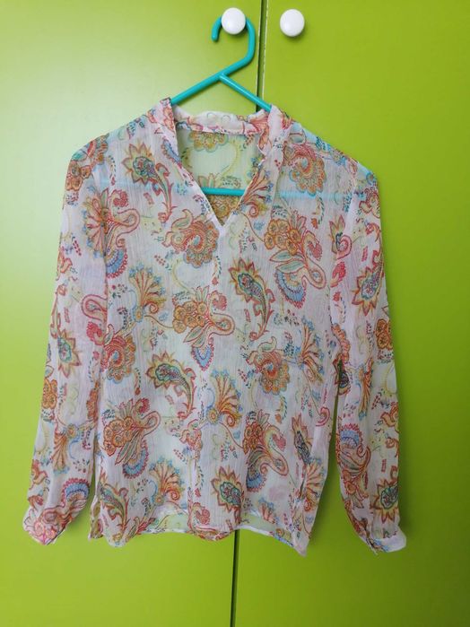 Blusa em crepe, nova