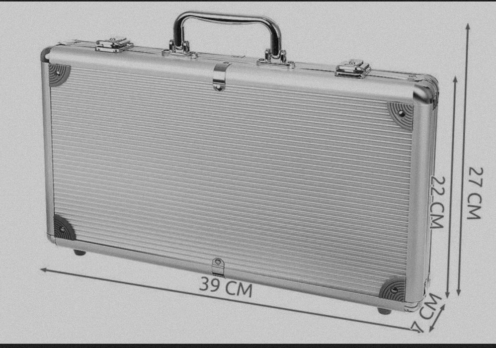 Алюміній 300 фишек  Набор для покеру жетоны фишки для покера 300 шт