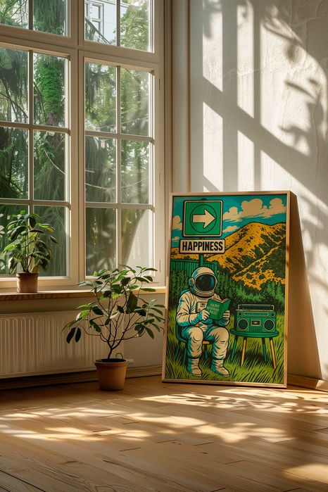 Poster Astronauta Vintage