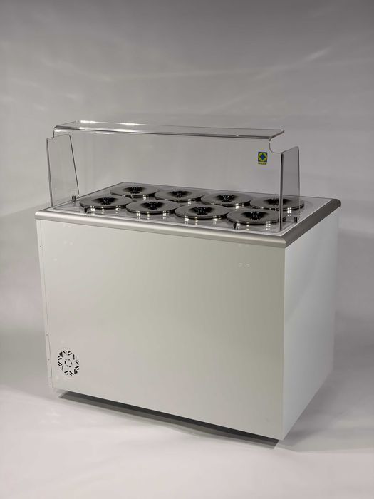 Konserwator do lodów 8 komorowy Pozetti, dystrybutor, kuweciarka RYLEX 8 D