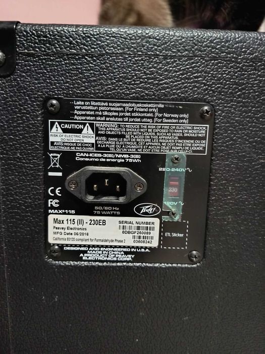 Kombo basowe Piec Peavey Max 115