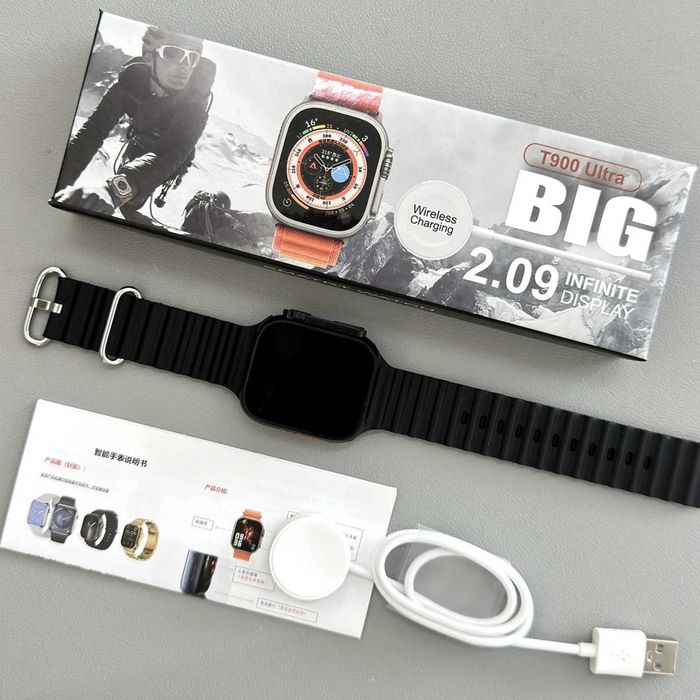 Крутые смарт часы T900 Ultra 2 Профи с AMOLED экраном и компасом