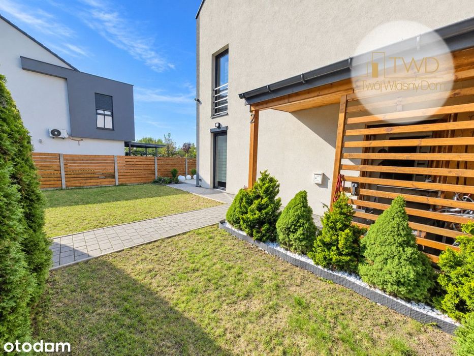 Apartament z ogrodem na osiedlu zamknietym