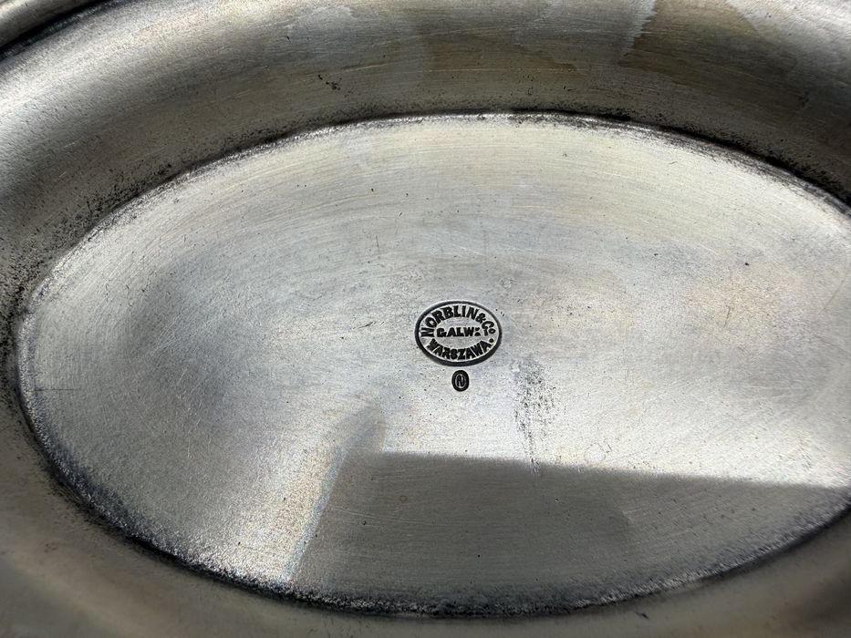 Piękna ażurowa patera Norblin & Co – Warszawa, Plater, Secesja