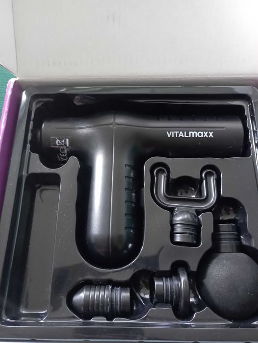 Pistolet do masażu Vitalmaxx 4 końcówki