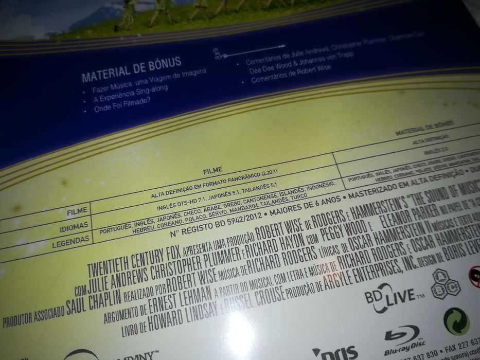 música no coração (blu ray) com julie andrews