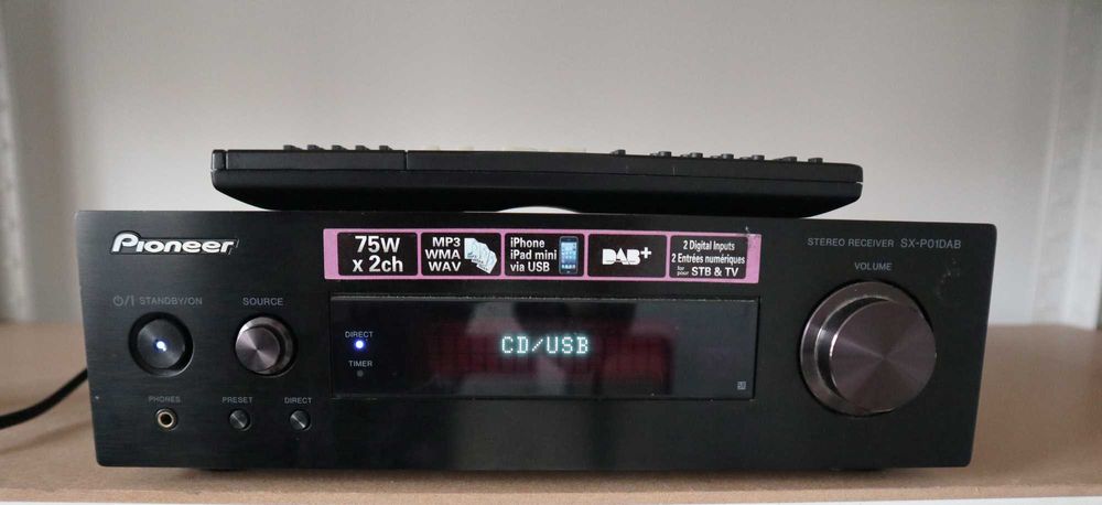 Усилитель ресивер PIONEER SX-P01DAB класса D мощность 75 Ват 4Ом