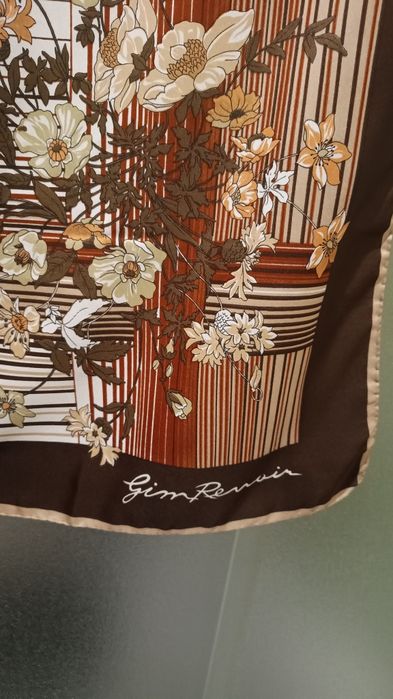 Gim Renoir  NOWA  Damska elegancka chusta / apaszka, 85 x 85 cm