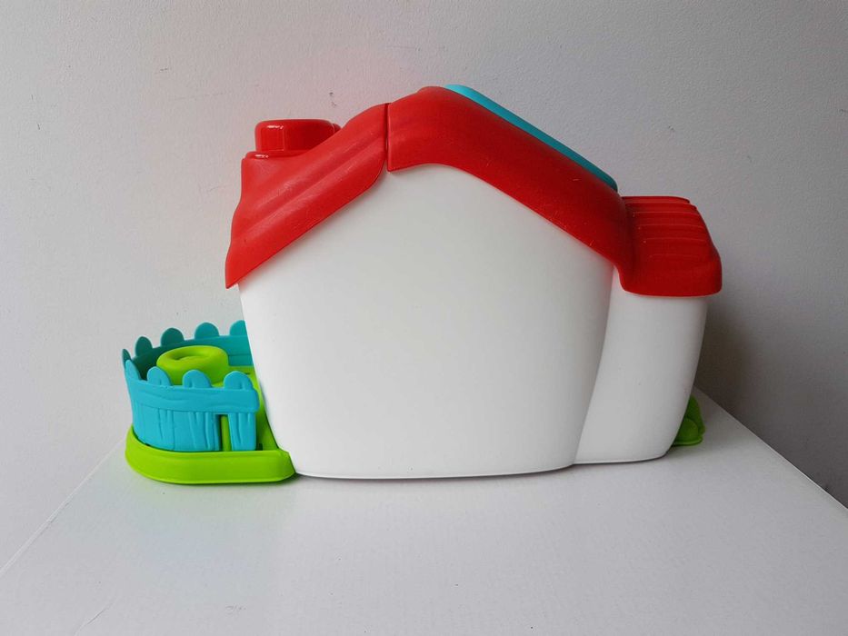 Clementoni sorter farma domek miękkie klocki Soft Clemmy pies krowa