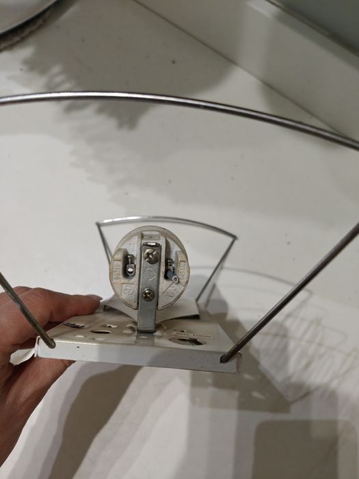 Szklany ozdobny kinkiet