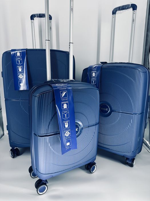 Nowy zestaw walizek 3w1 polipropylen pp4/pp5