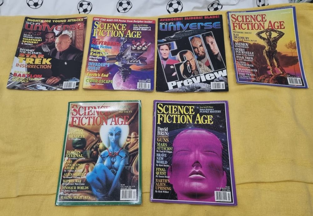 Revistas Antigas Science Fiction Age de Coleçâo em Inglês  ver fotos