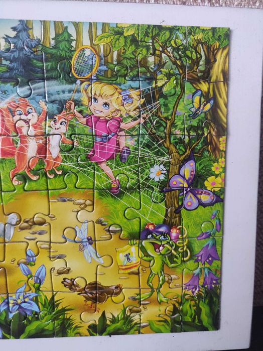 Мозаика, пазлы магнитные с  доской , 60 шт.