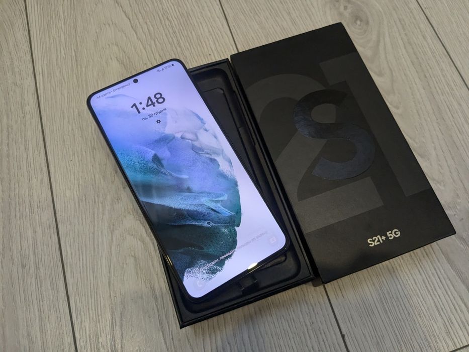 2 sim Новый Samsung Galaxy S21+ plus 5G 8/128Гб sm-g996u black duos