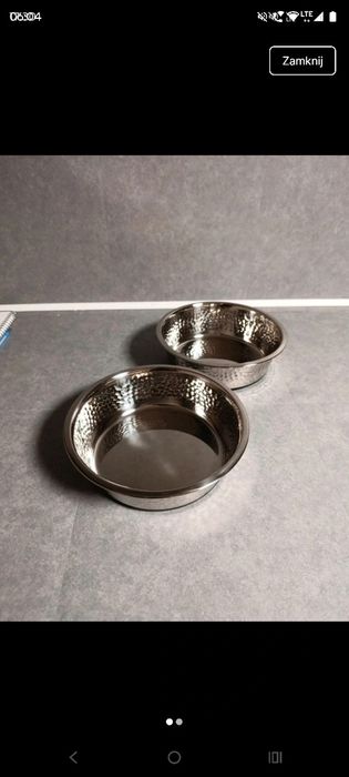 Zestaw 2 misek dla psa 1.5 L - antypoślizgowa guma